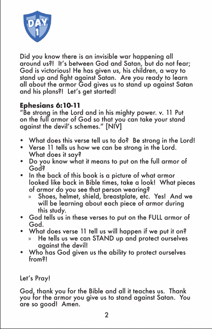 Armor of God, Family Bible study